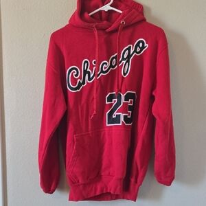 Chicago 23 Red Hooded Sweatshirt